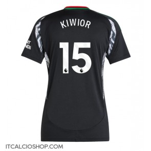 Arsenal Jakub Kiwior #15 Seconda Maglia Femmina 2024-25 Manica Corta